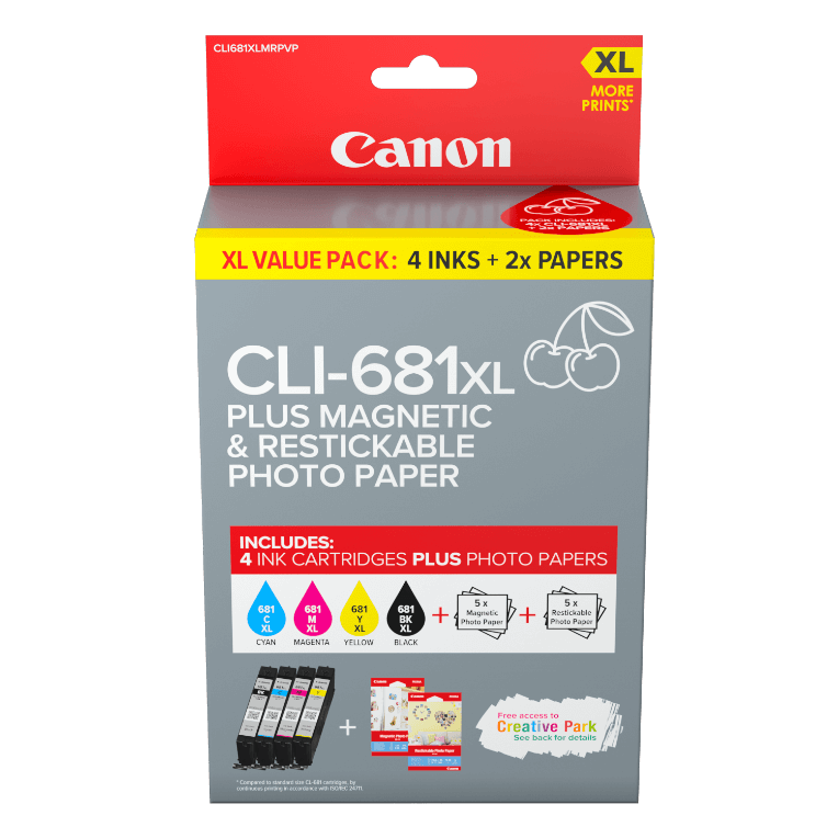 Canon magnetic and restickable photo paper