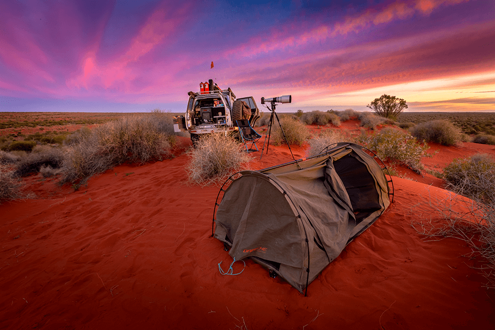 Image of desert camping taken by Scott Mason