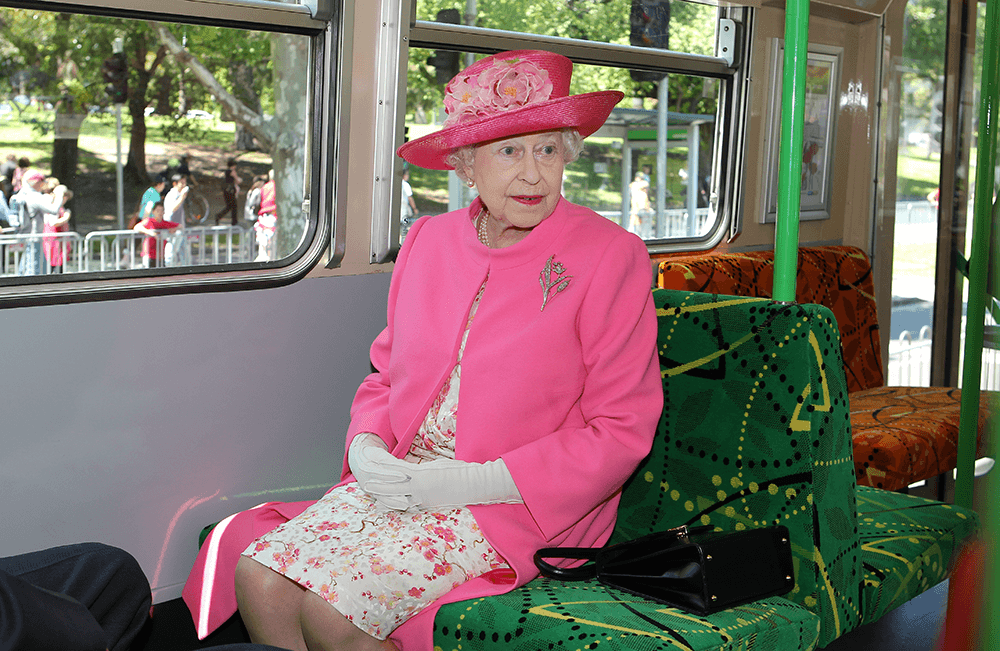 The 2011 Royal Tour. Her Majesty Queen Elizabeth II visited Federation Square and rode on a tram through Melbourne. Canon 1D Mark IV, 35mm. 1/160s @ f5, ISO 400.