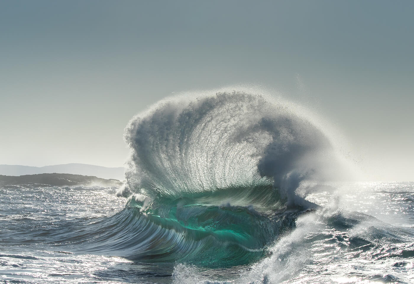 Image of a big ocean wave taken by Scott Harrison