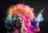 Coloured smoke photography