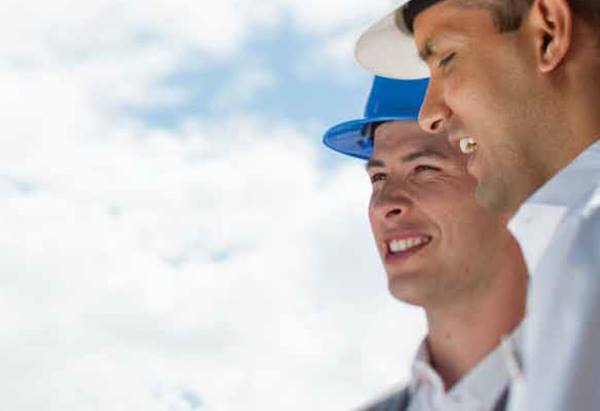 Engineers overseeing a project