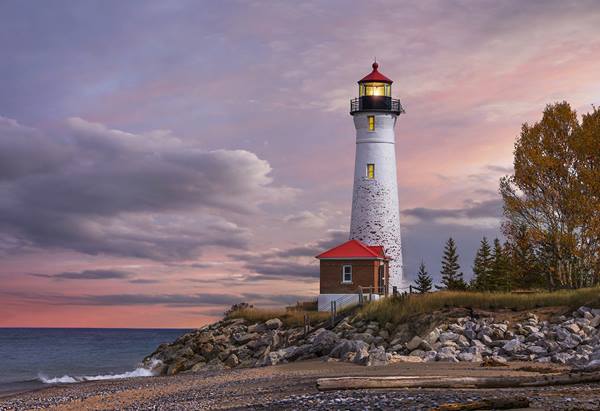 Light house in the harbour