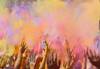 Colour run colours in the air