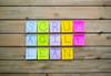 Scrum Agile and LEan written on colourful post it notes