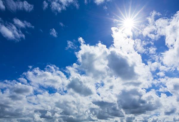 Blue sky with clouds