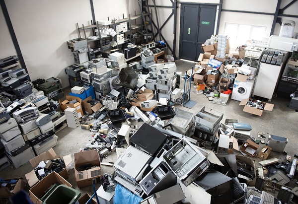 Old computers to waste