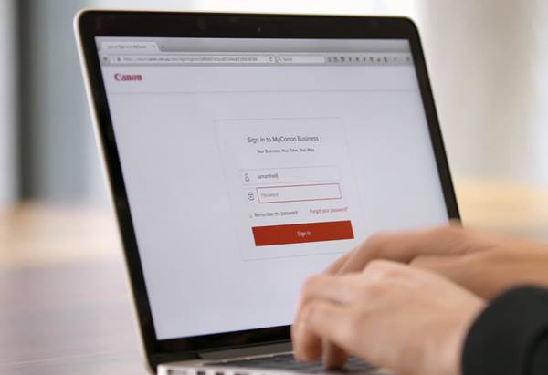 Access support and manage your account with MyCanon Business