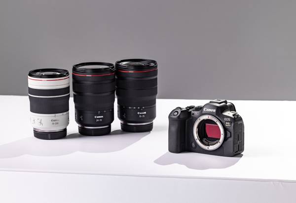 EOS R6 Mark II with interchangeable lenses