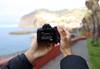 Wil Calabio photographing using the EOS R50