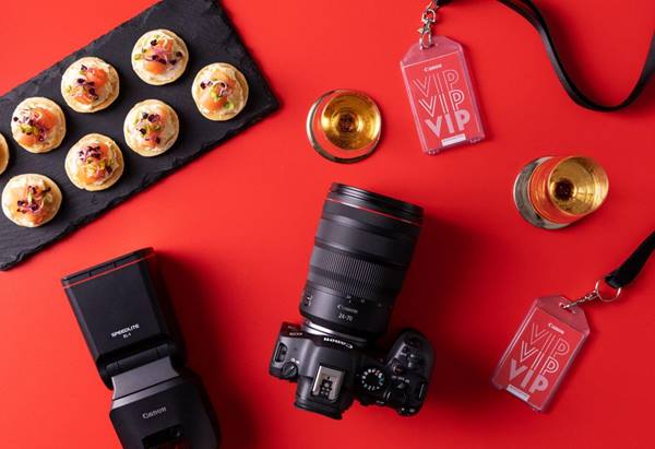 Flatlay image of EOS R6 Mark II