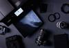 Flatlay of Canon camera gear and printer taken using Canon EOS R5