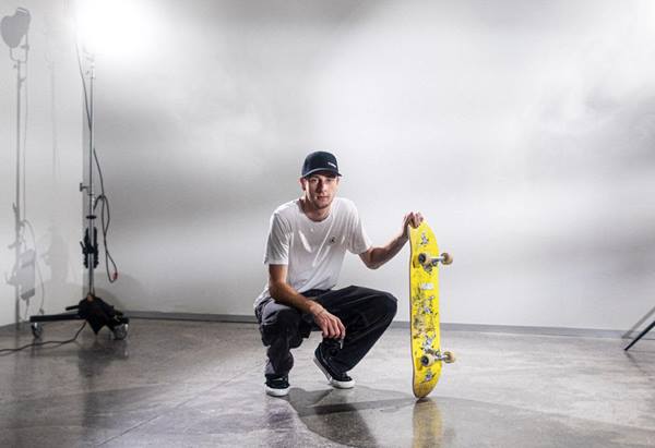 Image of a skater on a photoshoot taken using Canon EOS R8
