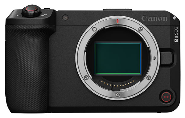 Front profile product image of the EOS R6 V mirrorless camera body only
