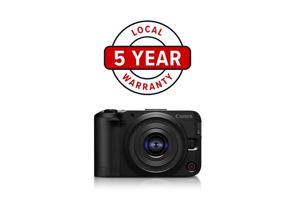 Why Canon Retail 5 Year Logo