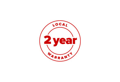 2 year local warranty