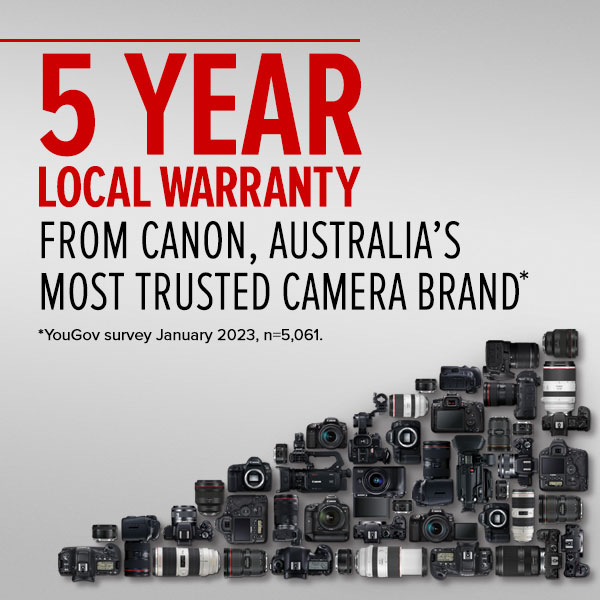 Canon Australia 5 year warranty