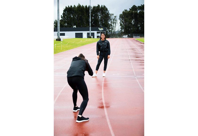 Image of Zoe Hobbs behind the scenes