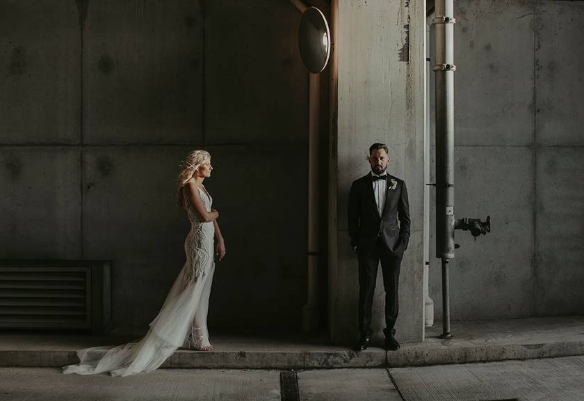 Image of bride and groom taken by James Simmons