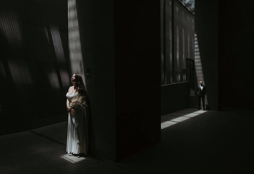 Image of bride and groom taken by James Simmons