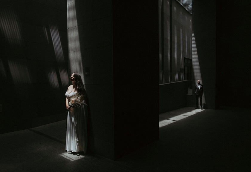 Image of bride and groom taken by James Simmons