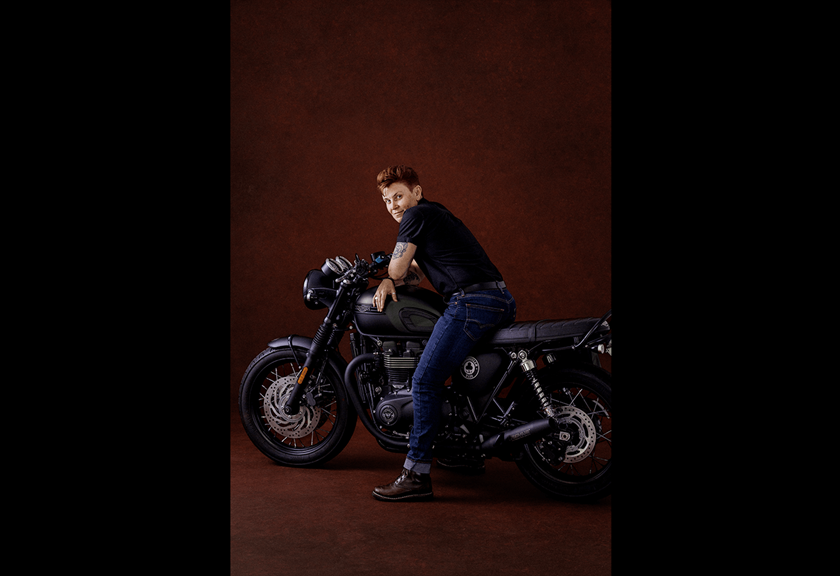 Image of Jules Green of Dykes on Bikes taken by Canon Ambassador Kate Cornish