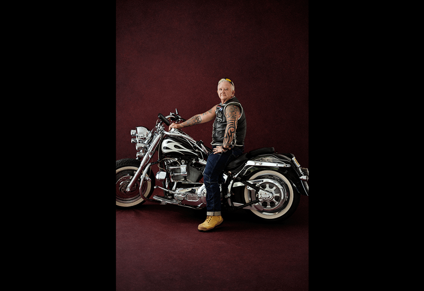 Image of Nik Diesel Jayden of Dykes on Bikes taken by Canon Ambassador Kate Cornish