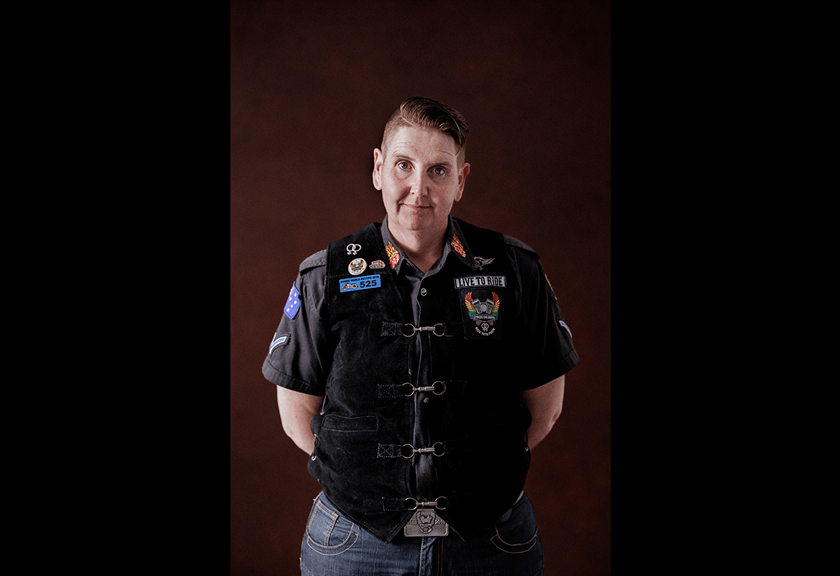 Image of Nic Fletcher of Dykes on Bikes taken by Canon Ambassador Kate Cornish