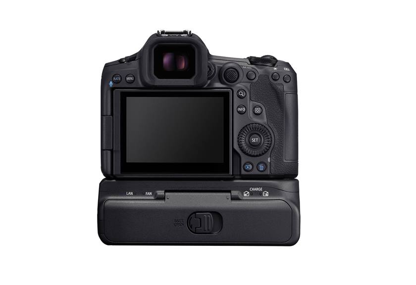 CF R20EP attached to EOS R5 MARK II viewfinder view