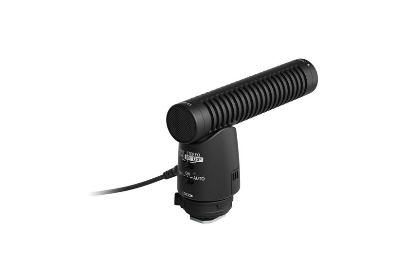 Top of captured oCanon Directional Stereo Microphone DM-E1