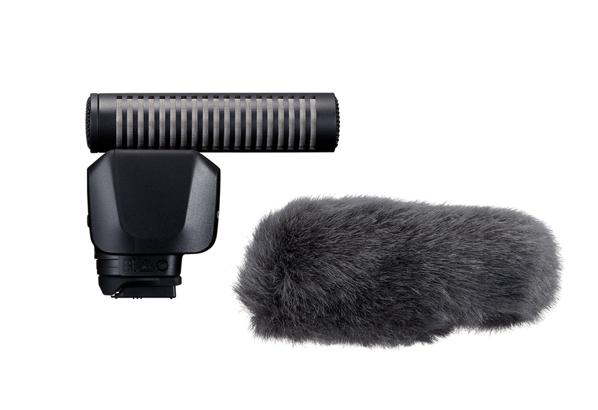 Product image of Directional Stereo Microphone DM-E1D with windscreen