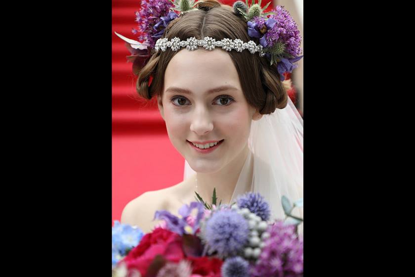 Bride with flowers