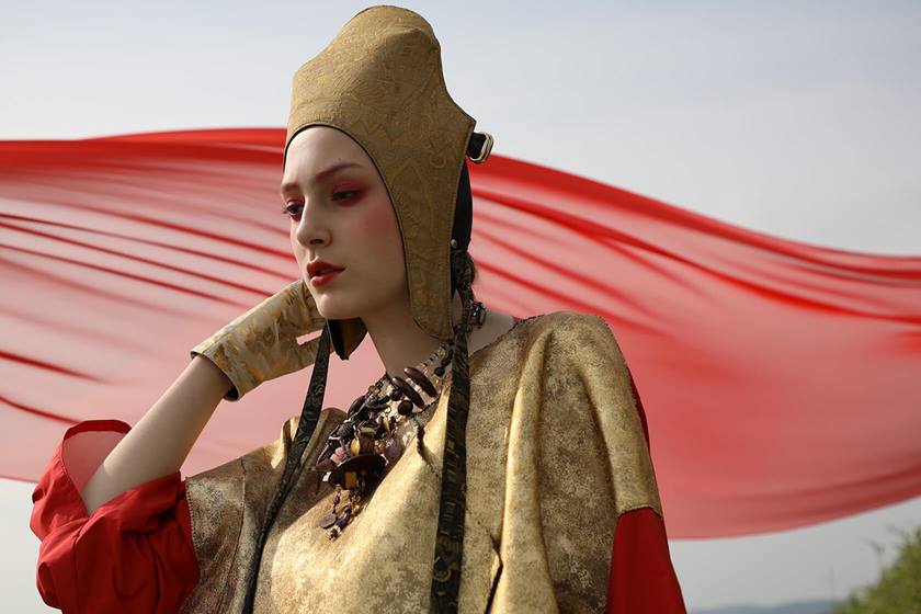 Woman in costume