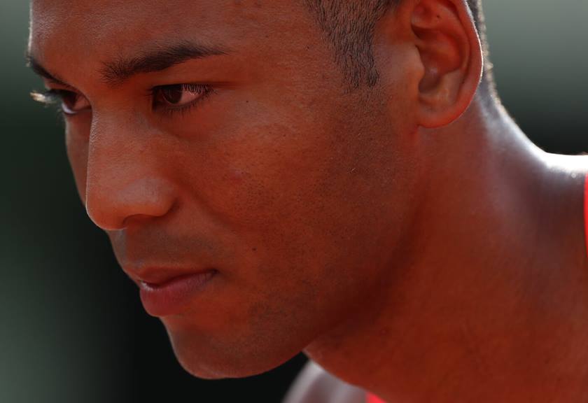 Photograph of athlete's face taken with EF 600mm f/4L IS III USM Lens