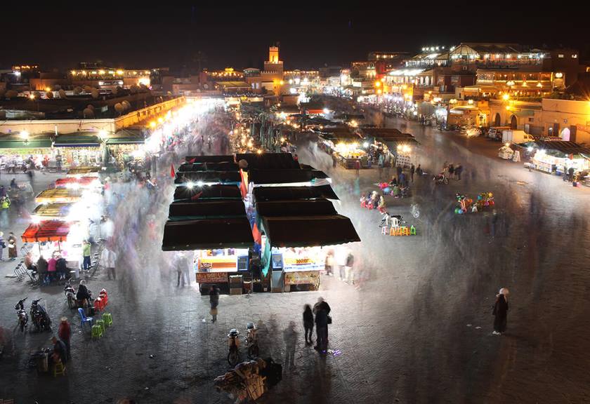 Aerial image of markets taken with EOS 1500D