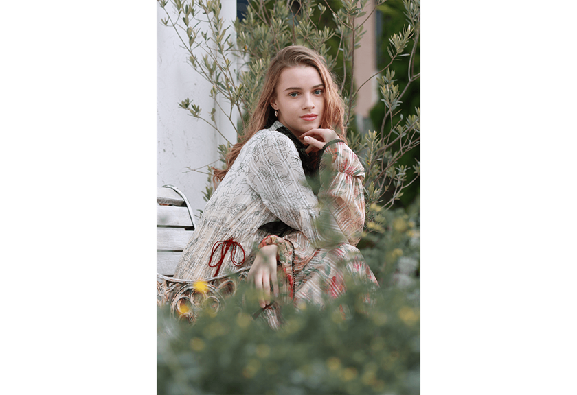 Portrait image of woman taken with EOS 1500D