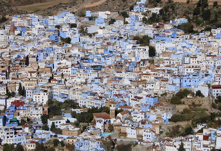 Aerial image of city taken with EOS 1500D