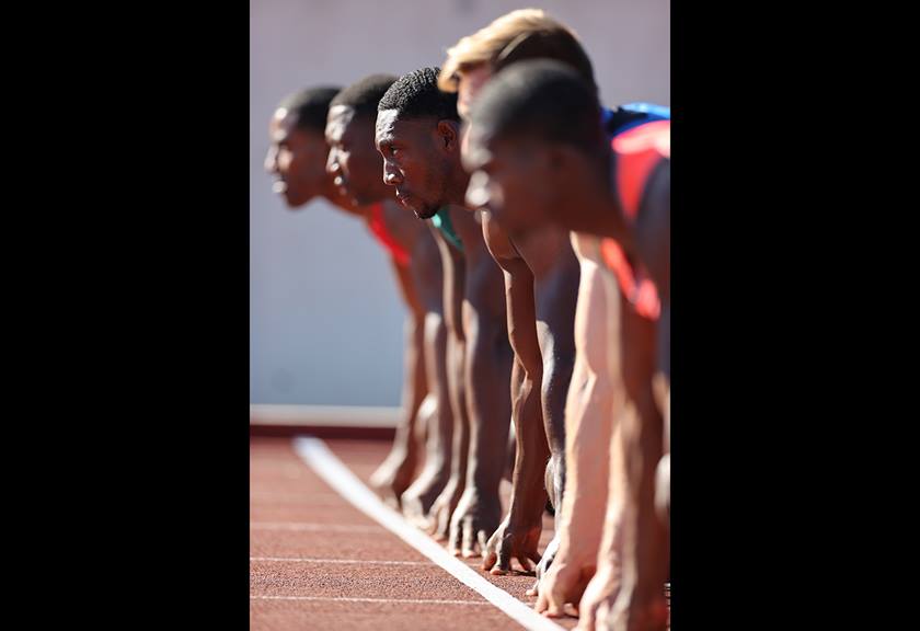 Start line of race taken with EOS 1D X Mark III