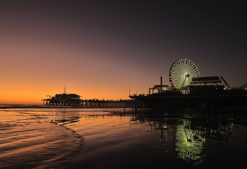 Landscape image of seashore carnival taken with EOS 1D X Mark III