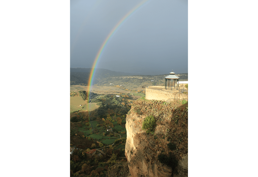Landscape image of rainbow taken with EOS 3000D