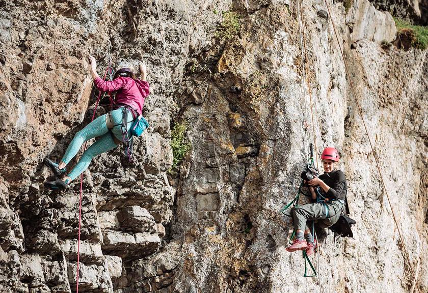 EOS C80 Rock climbing