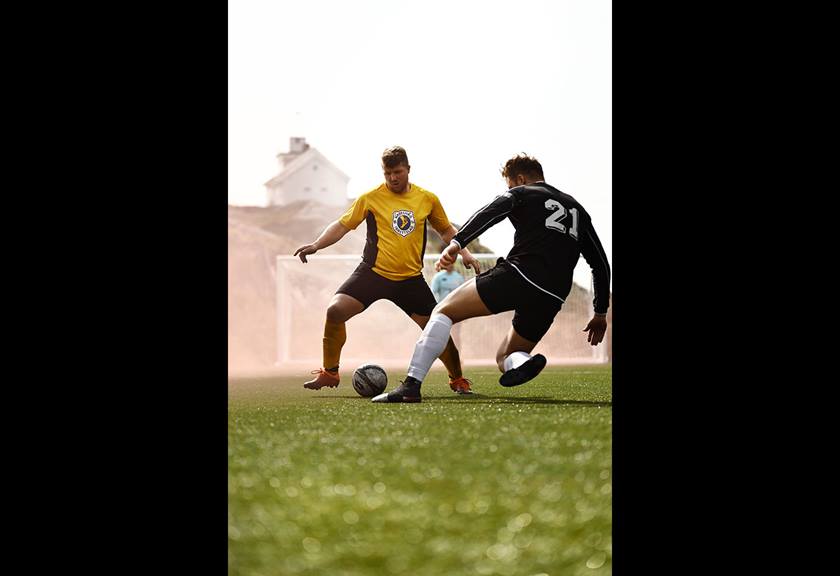 Image of football players in action