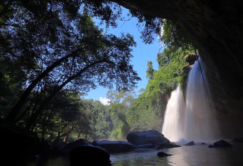 Image of waterfalls taken using RF 20mm f/1.4L VCM prime lens