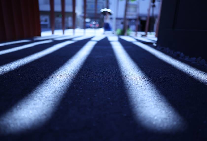 Image of a ray of lights captured with RF 24mm f/1.4L VCM lens