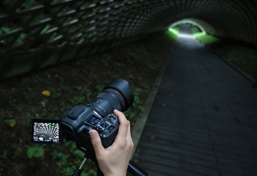 Image of architecture captured with RF 24mm f/1.4L VCM lens