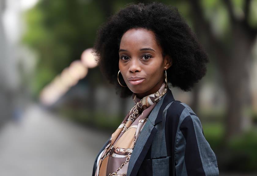 Portrait image of model taken using RF 85mm f/1.2L USM DS prime lens