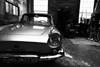 Black and white image of a vintage car, taken with the Canon PowerShot G7X Mark II digital camera