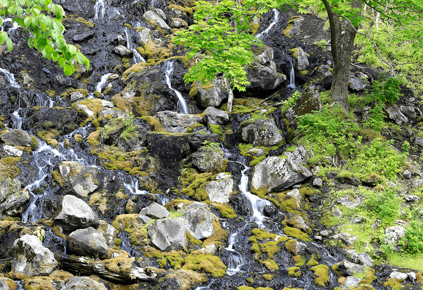 Image of waterfalls shot using RF 100-400mm F5.6-8 IS USM telephoto lens