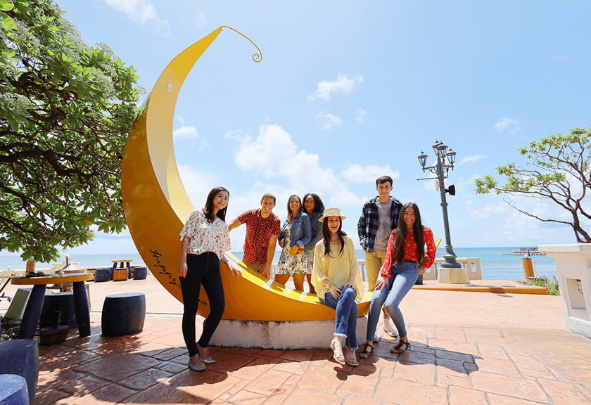 Image of people hanging out in a park taken using RF 16mm F2.8 STM wide angle lens