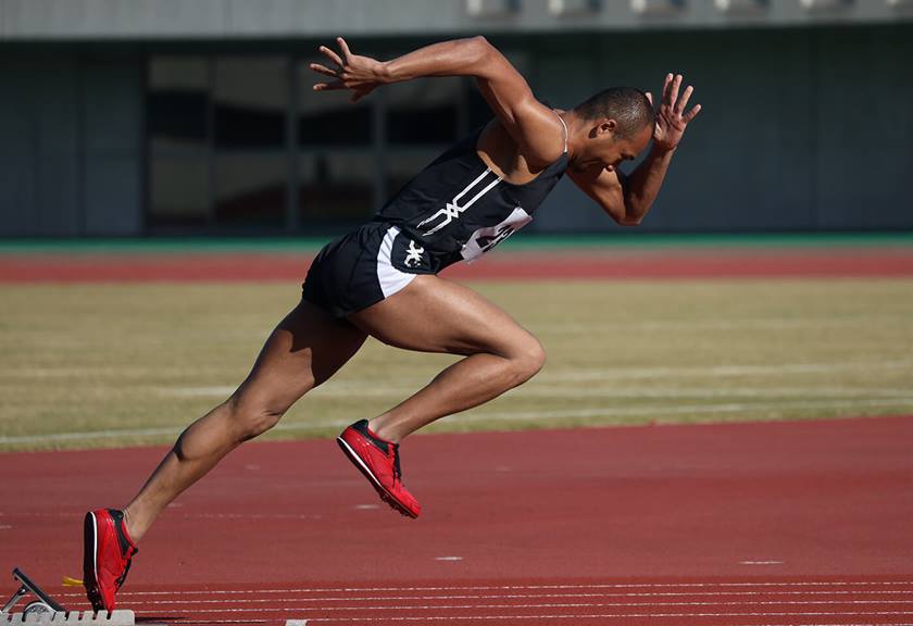 Image of runner taken using RF 600mm F11 IS STM